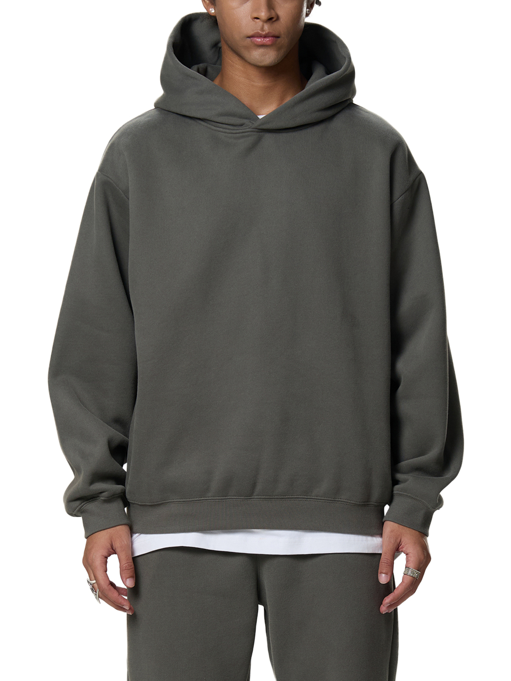 Fleeced Boxy Hoodie – Essential Streetwear | Tapstitch-3